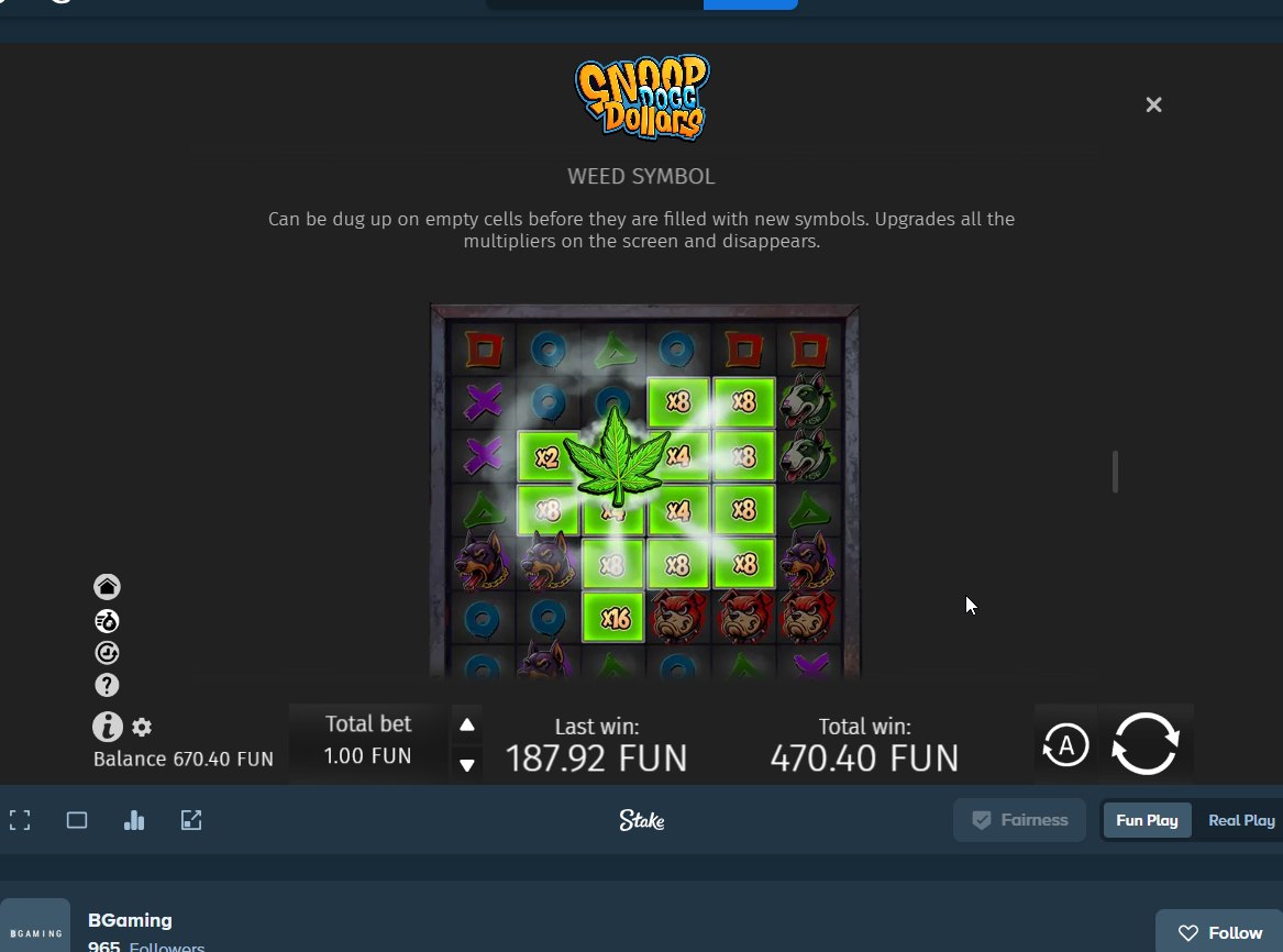 Snoop Dogg Dollars rules: the weed symbol upgrading every multiplier