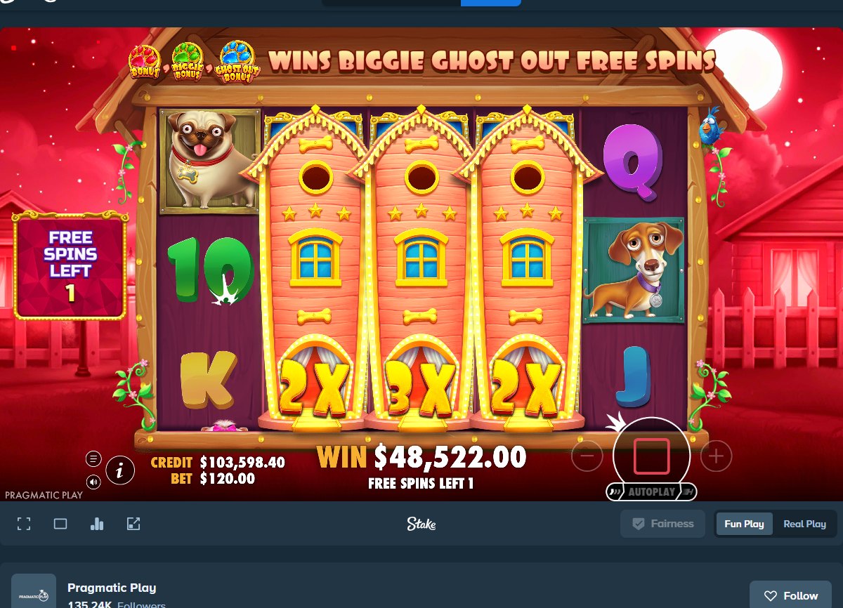The Big Dog House: Biggie Ghost Out free spins with multiplied wilds