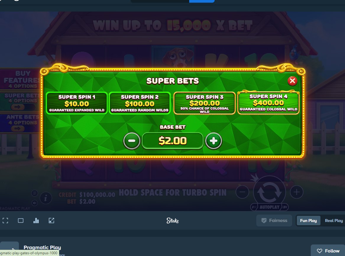 The Big Dog House: the four Super Bet options from expanded to colossal wild