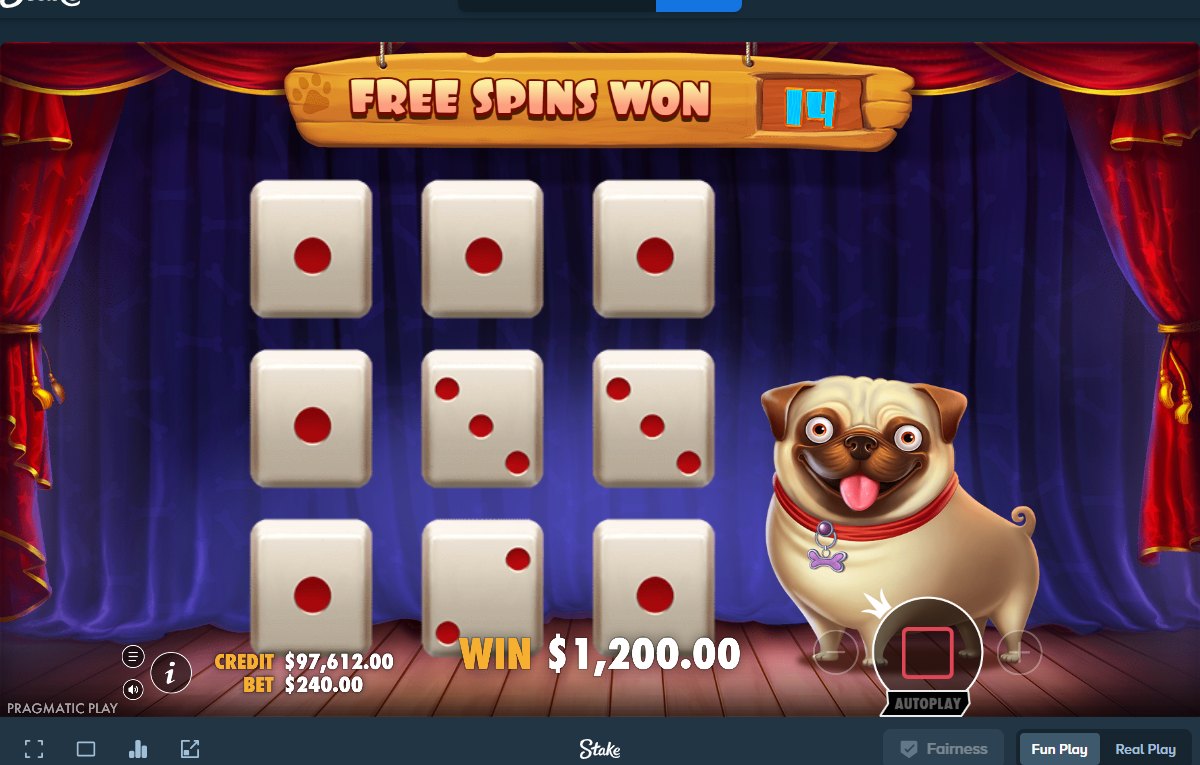 The Dog House Dice Show: the 3x3 dice grid that reveals the number of free spins