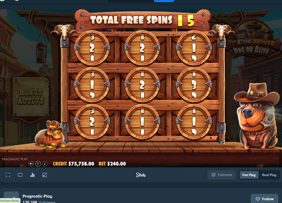 The Dog House Dog or Alive: the barrel grid that adds up the free spins