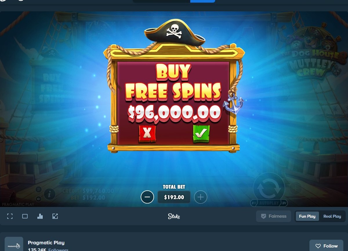 The Dog House Muttley Crew: confirming a Buy Free Spins purchase