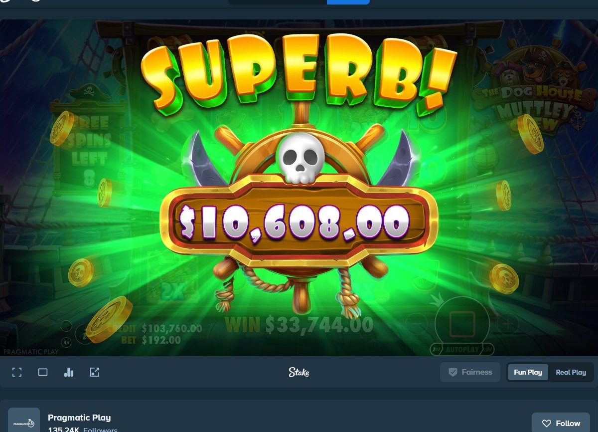 The Dog House Muttley Crew: a Superb win screen