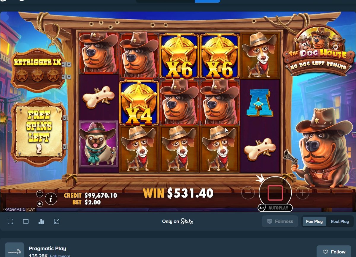 The Dog House No Dog Left Behind free spins: sticky star wilds with multipliers