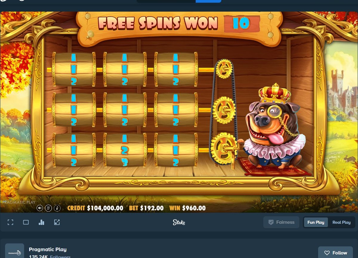The Dog House Royal Hunt: the grid that reveals the free-spin count